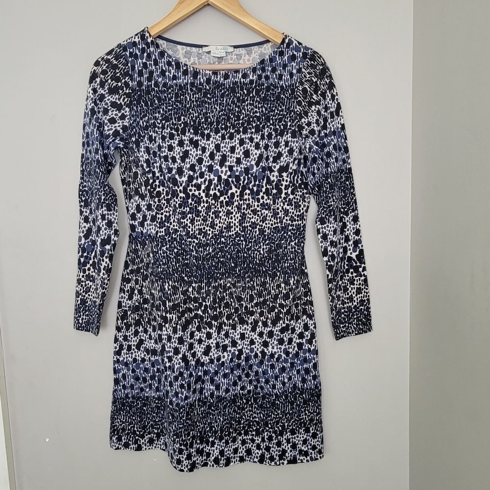 Boden Blue Abstract Shift Dress